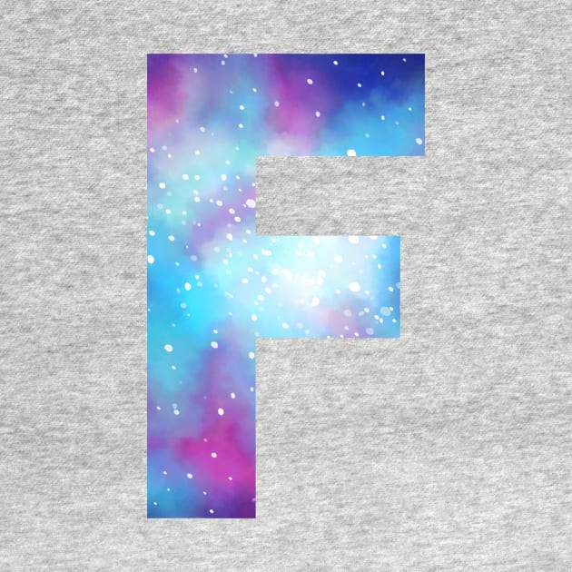 Letter F galaxy by PanyaCreative